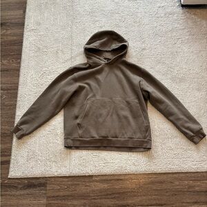 Mens Lululemon Steady State Pullover Hoodie— Brown— Large